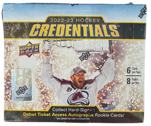 2022/23 Upper Deck Credentials Hockey Hobby Box