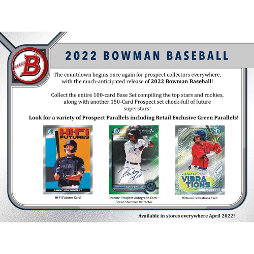 2022 Bowman Baseball Blaster 40 Box Case