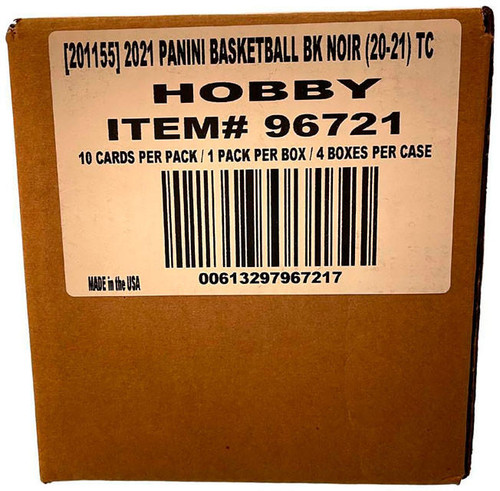 2020/21 Panini Noir Basketball Hobby 4 Box Case