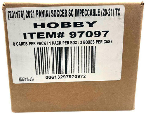 2020/21 Panini Impeccable Premier League Soccer Hobby 3 Box Case