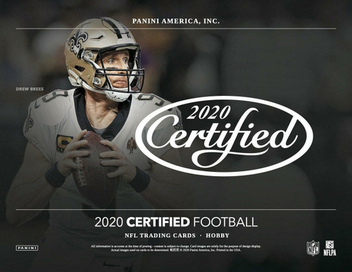 2020 Panini Certified Football Hobby 24 Box Case