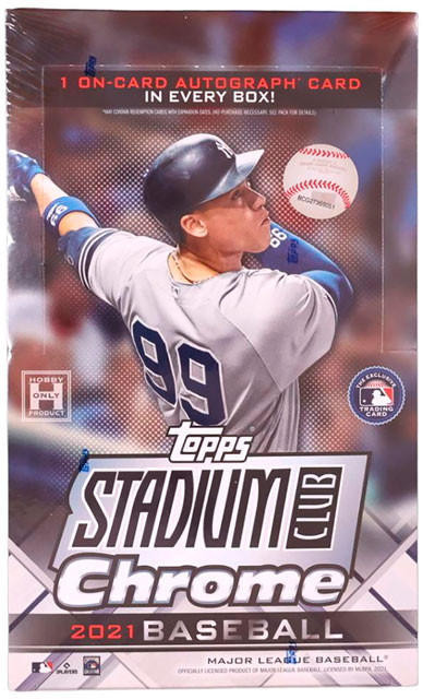 2021 Topps Stadium Club Chrome Baseball Hobby Box