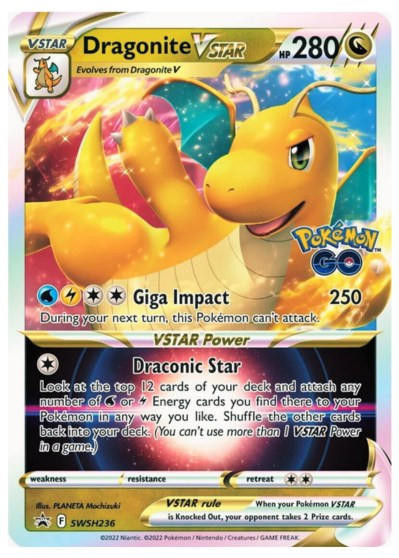 Pokemon GO Premier Deck Holder Collection Dragonite VSTAR Box