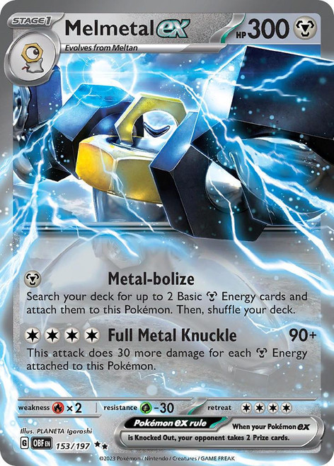 Pokemon Melmetal Ex / Houndoom Ex Battle Deck 4 Box Case
