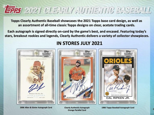 2021 Topps Clearly Authentic Baseball Hobby 20 Box Case