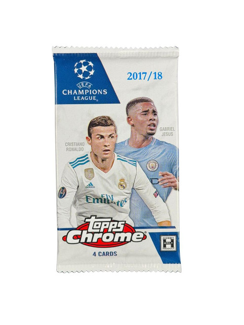 2017/18 Topps Chrome UEFA Champions League Soccer Hobby Pack