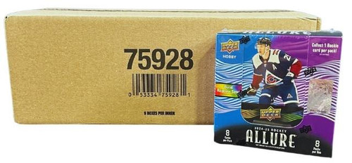 2024/25 Upper Deck Allure Hockey Hobby 9 Box Case