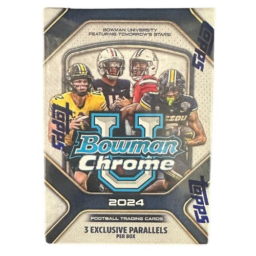 2024 Bowman University Chrome Football Blaster Box