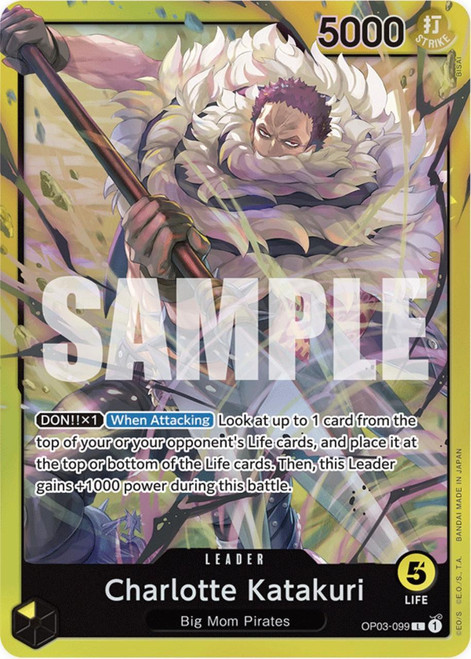 one piece tcg yellow deck TCG: Charlotte Katakuri  Starter ST-20 Trading card game (TCG) released by Carddass and licensed by Shueisha The Best One Piece Card