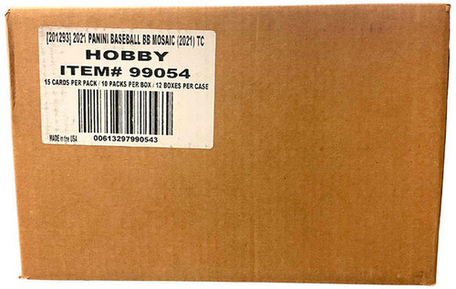 2021 Panini Mosaic Baseball Hobby 12 Box Case