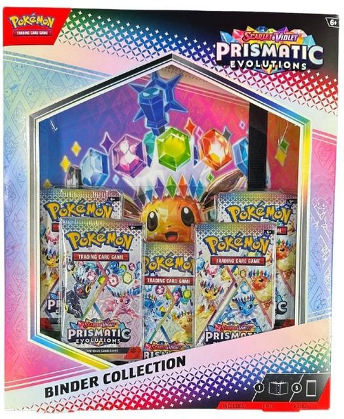 Pokemon Scarlet & Violet Prismatic Evolutions Binder Collection Box