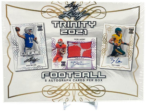 2021 Leaf Trinity Football Hobby Box