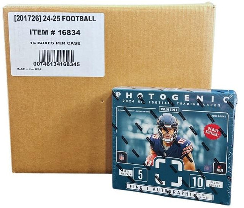 2024 Panini Photogenic Football Hobby 14 Box Case