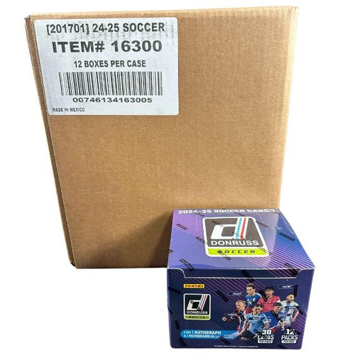 2024/25 Panini Donruss Soccer Hobby 12 Box Case