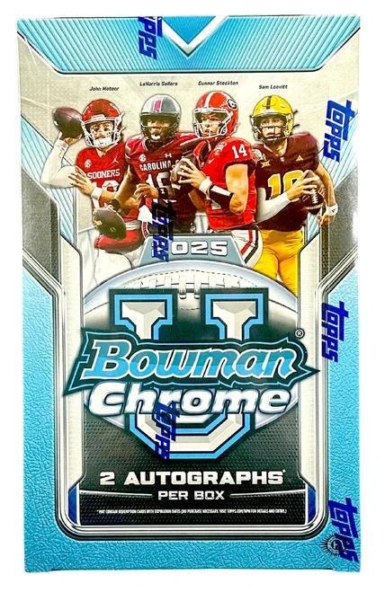 2025 Bowman University Chrome Football Hobby Box