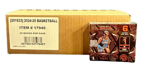 2024/25 Panini Obsidian Basketball Hobby International 20 Box Case