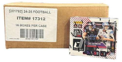 2024 Panini Clearly Donruss Football Hobby 16 Box Case