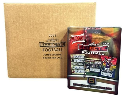 2024 Leaf Eclectic Football Jumbo 8 Box Case