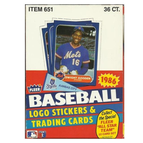 1986 Fleer Baseball Hobby Box