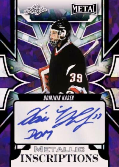 2025 Leaf Legends Metal Hockey 20 Box Case