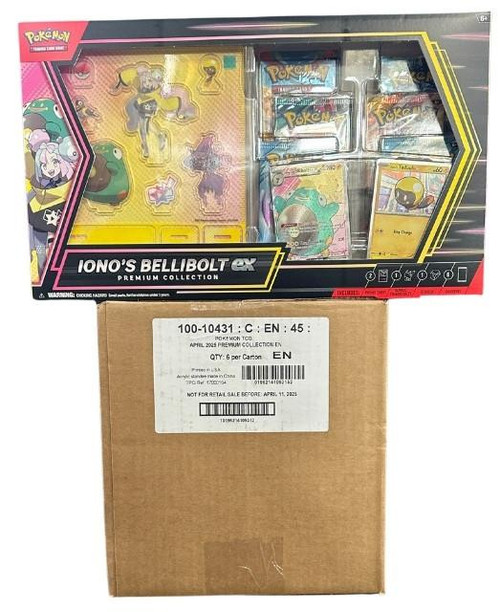 Pokemon Iono’s Bellibolt Ex Premium Collection 6 Box Case