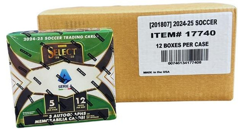 2024/25 Panini Select Serie A Soccer Hobby 12 Box Case
