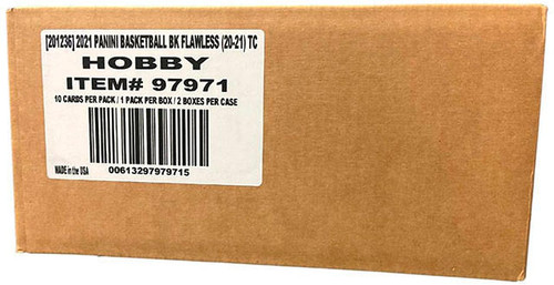 2020/21 Panini Flawless Basketball Hobby 2 Box Case
