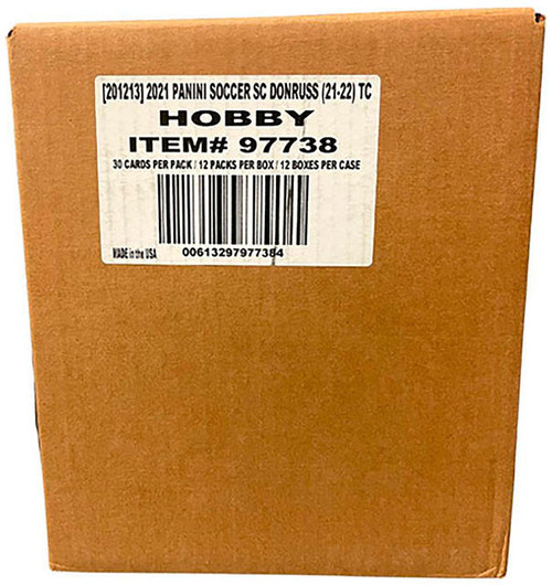 2021/22 Panini Donruss Soccer Hobby 12 Box Case
