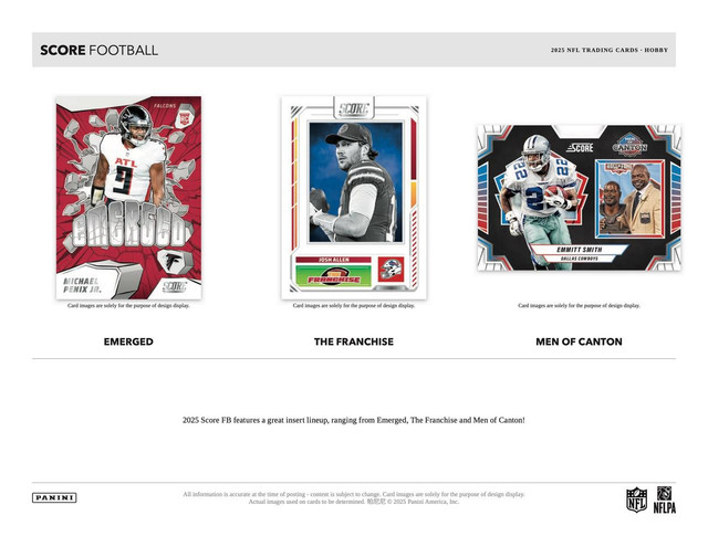 Football Cards 2025 Panini Score - Build Your Set, Pick Football Cards 2025 Panini Score - Build Your Set, Pick