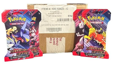Pokemon Scarlet & Violet Destined Rivals Sleeved Booster 144 Pack Case Pokemon Scarlet & Violet Destined Rivals Sleeved Booster 144 Pack Case