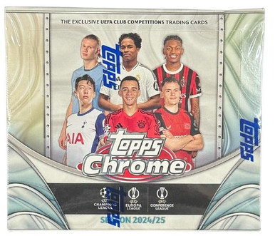 2024/25 Topps UEFA Club Competitions Chrome Soccer Jumbo Box