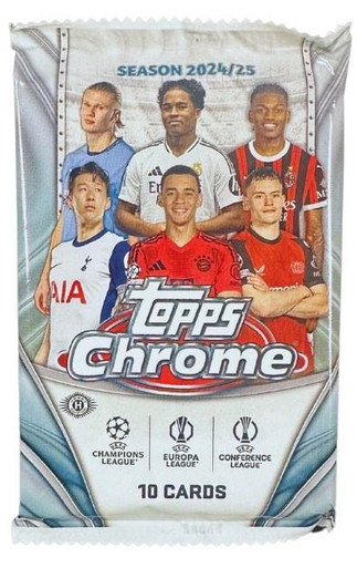 2024/25 Topps UEFA Club Competitions Chrome Soccer Jumbo Pack