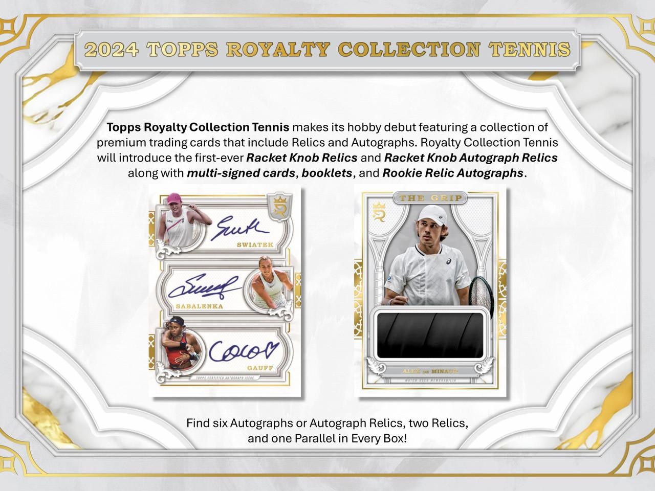 Image of 2024 Topps Royalty Tennis Hobby Box