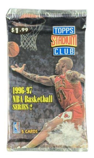 1996/97 Topps Stadium Club Series 2 Basketball Retail Pack