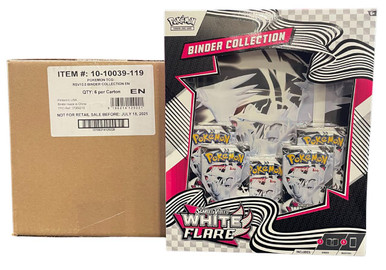 Pokemon Scarlet & Violet White Flare Binder Collection 6 Box Case