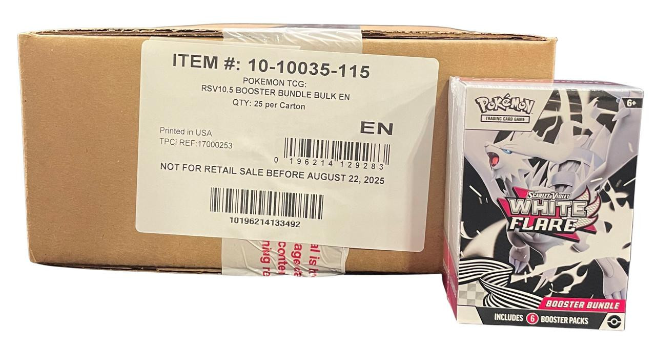 Image of Pokemon Scarlet & Violet White Flare Booster Bundle 25 Box Case