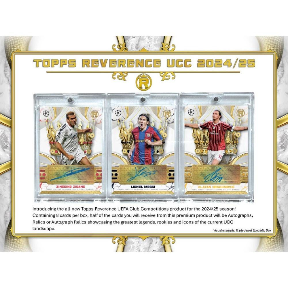 Image of 2024/25 Topps UEFA Club Competitions Reverence Soccer Hobby Box