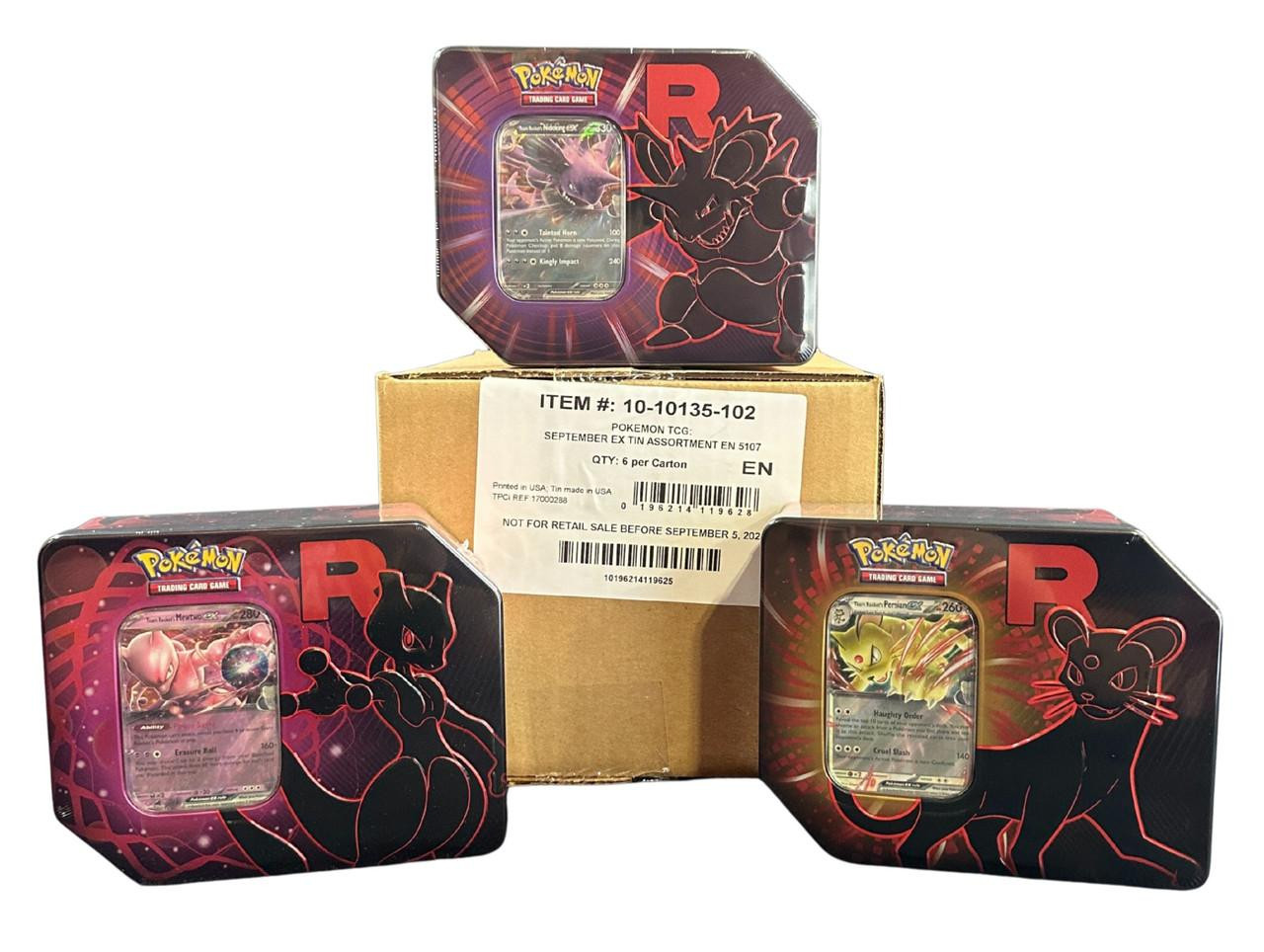Image of Pokemon Team Rocket Tin 6 Box Case