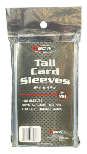tall card sleeves BCW Tall Card Sleeves Pack Case