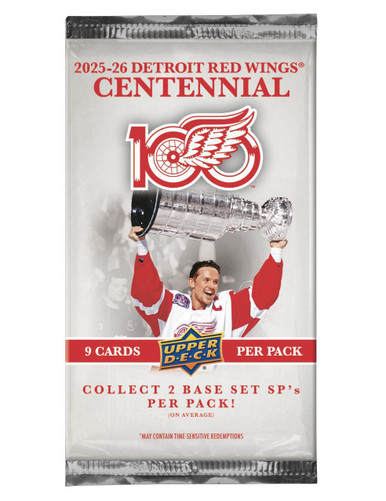 2025/26 Upper Deck Detroit Red Wings Centennial Hobby Pack