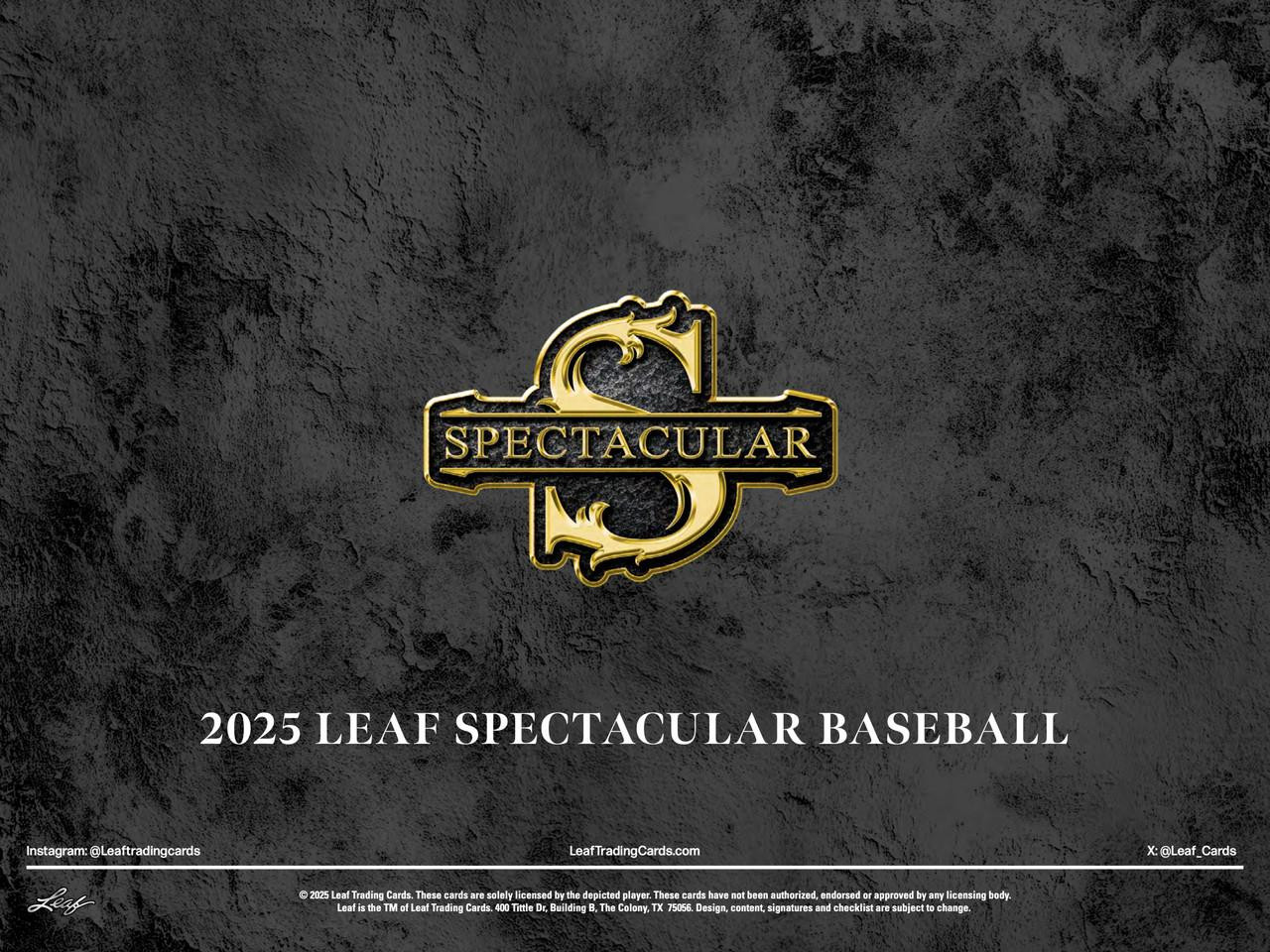 Image of 2025 Leaf Spectacular Baseball Hobby Box