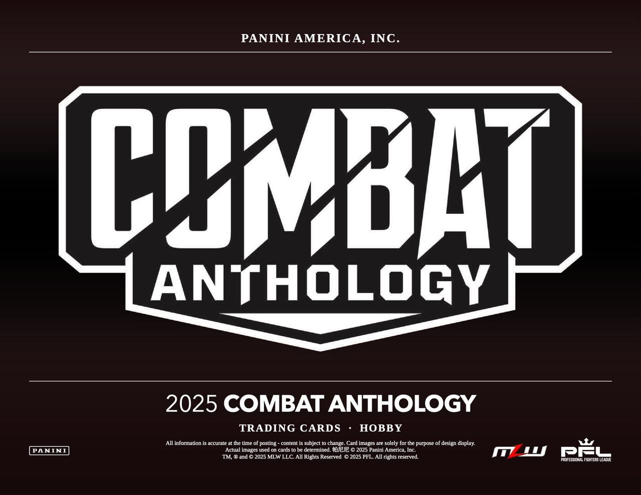Image of 2025 Panini PFL Combat Anthology Hobby Box