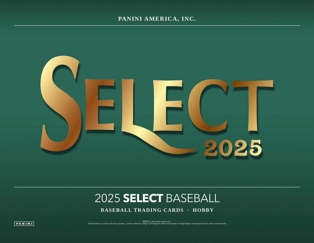 Image of 2025 Panini Select Baseball Hobby Box