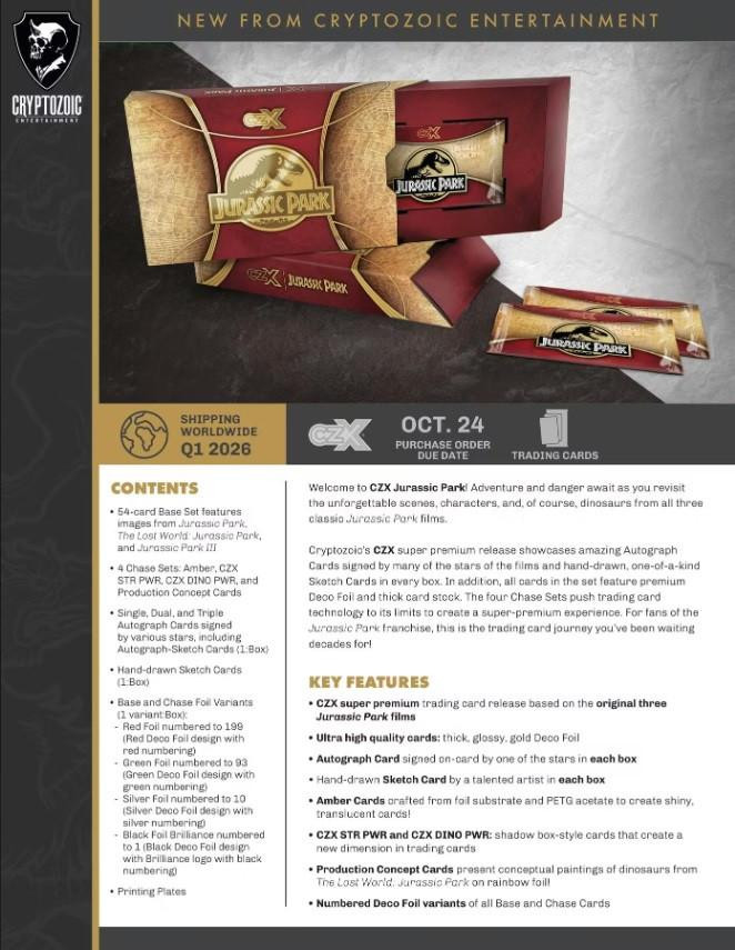 Image of Cryptozoic Entertainment CZX Jurassic Park Box