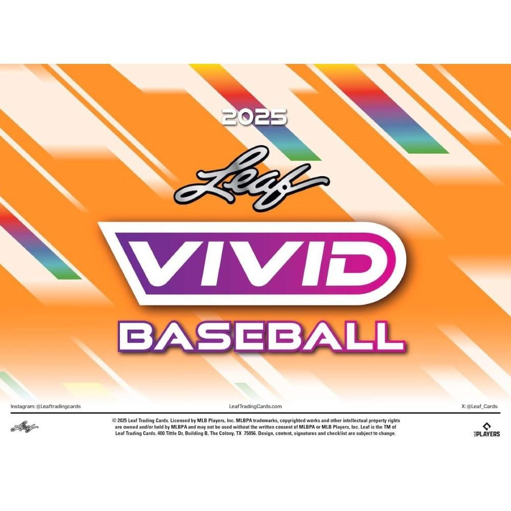 Image of 2025 Leaf Vivid Baseball Hobby Box