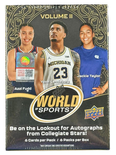 2025 Upper Deck World of Sports Volume 2 Blaster Box