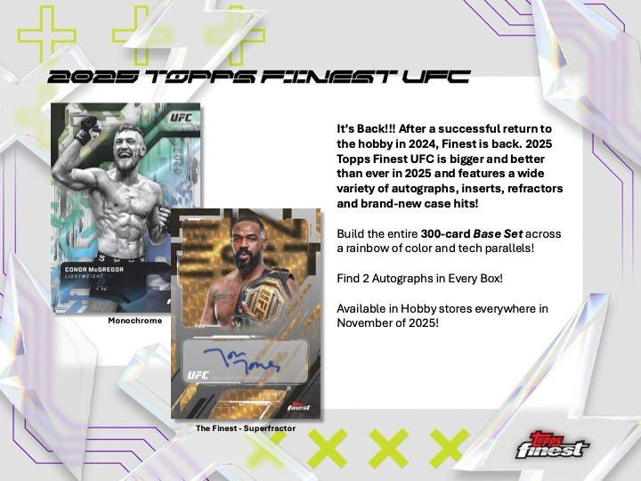Image of 2025 Topps Finest UFC Hobby Box