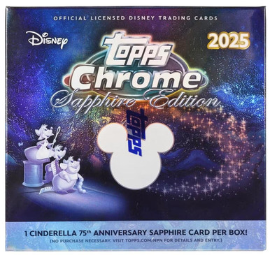 2025 Topps Chrome Disney Sapphire Edition Box