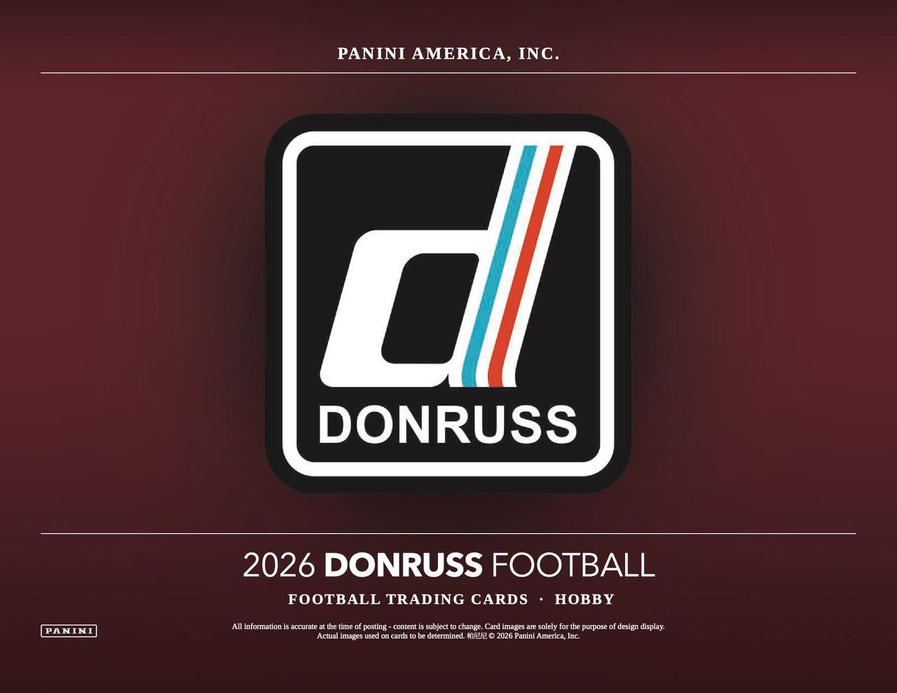 Image of 2026 Panini Donruss Football Hobby Box