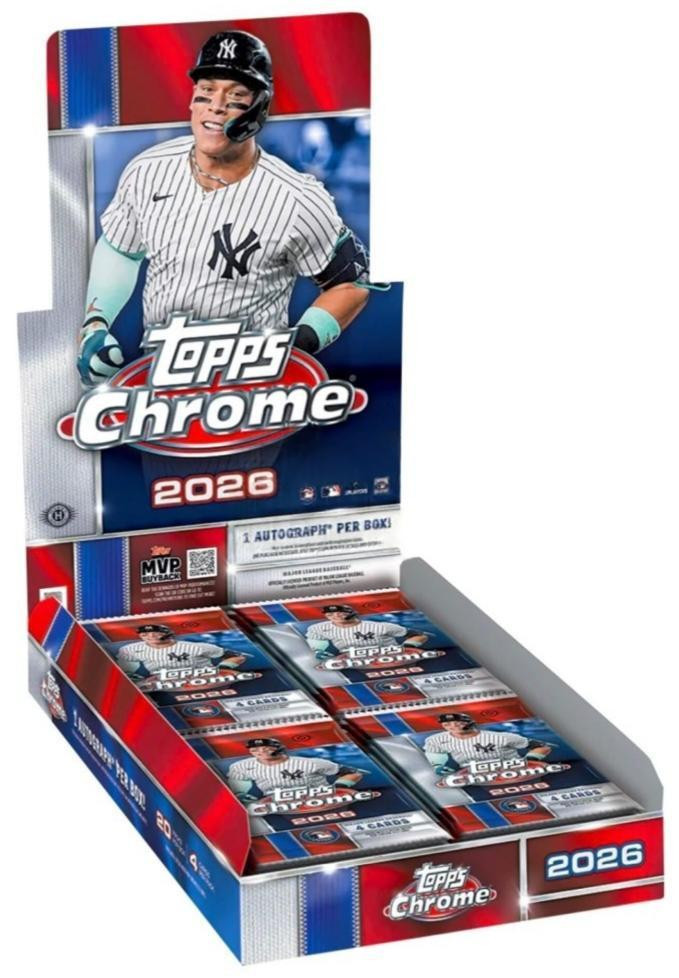 Image of 2026 Topps Chrome Baseball Hobby Box